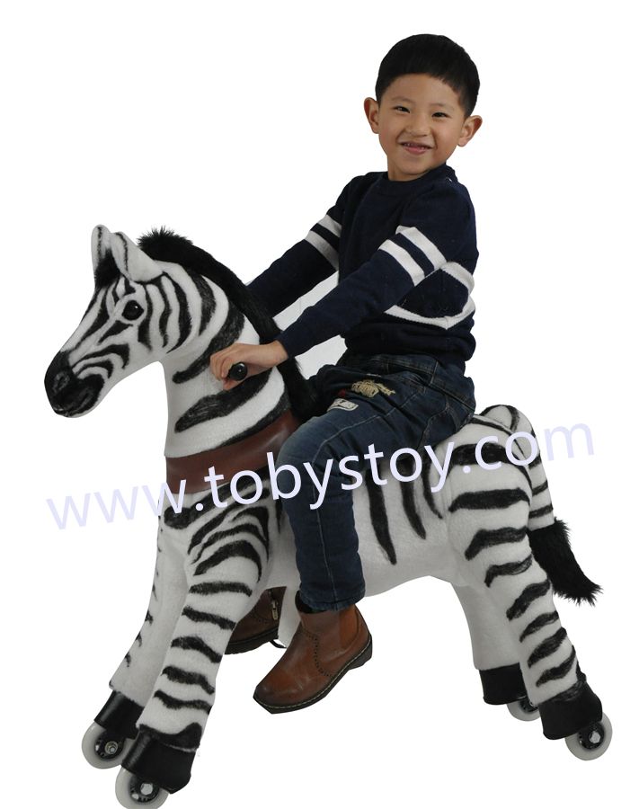 Tobys Plush Pony Cycle Walking Horse, Moving Horse, Action Pony