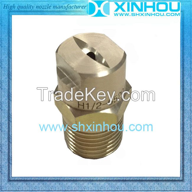 Stainless steel cleaning flat fan water jet industrial nozzle