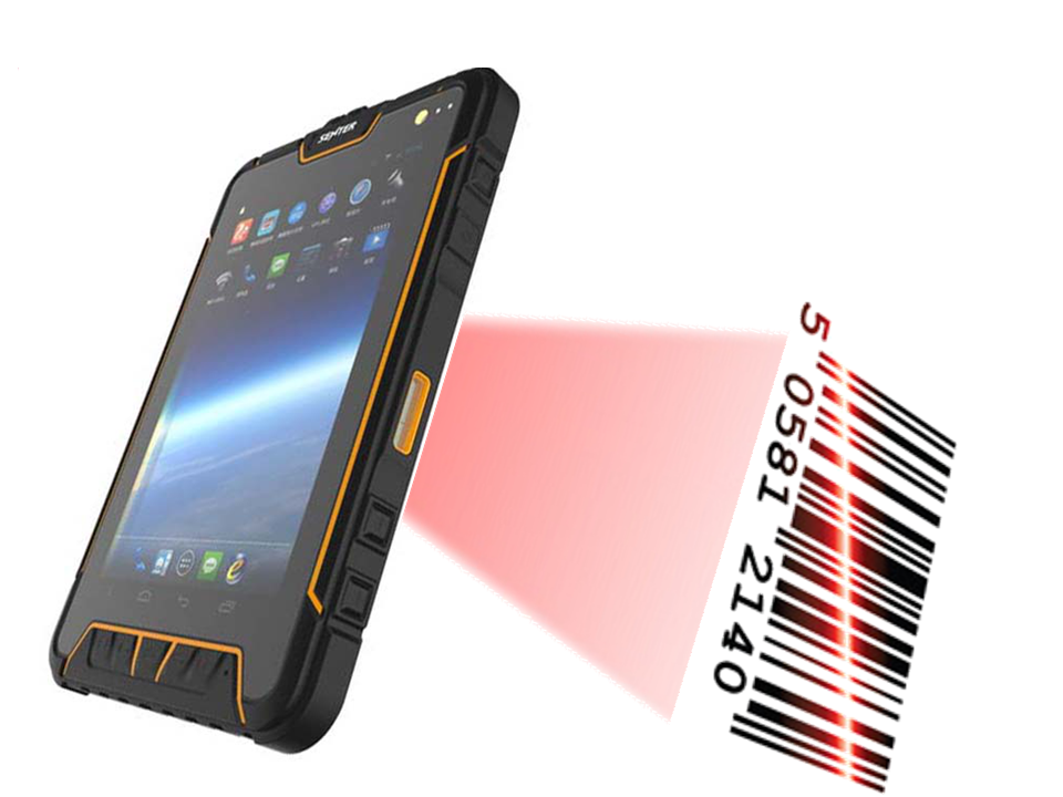 SENTER ST907 7 Inch Android4.4 Rugged Industrial Tablet PC 4G WIFI BT4.0 1D 2D Barcode Scanner RFID Reader Fingerprint Handheld Tablet