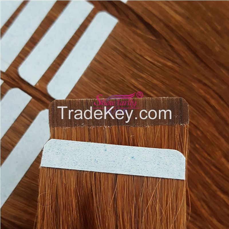 PU Tape In 100%Remy Human Hair Extensions Seamless Skin Weft