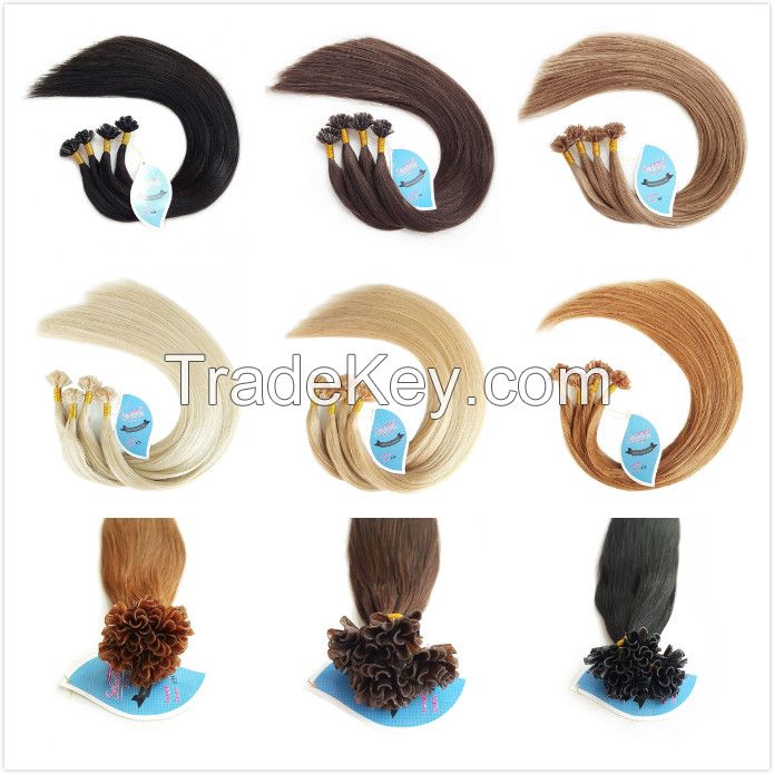 Fusion Prebond Keratin Hair Extension Nail Hair Extensions U Tip Hair