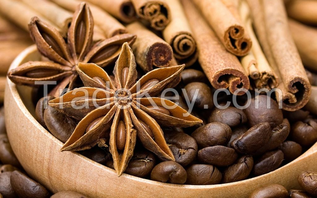 CASSIA; STAR ANISE; TEA & COFFEE, DRY FRUITS AND FRESH FRUITS AND VEGETABLE