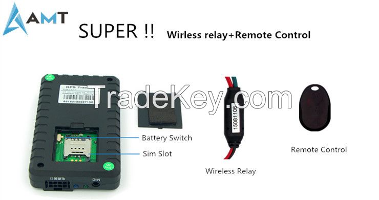 Wireless (RF) relay Vehicle GPS Tracker MT65 With Microphone and SOS