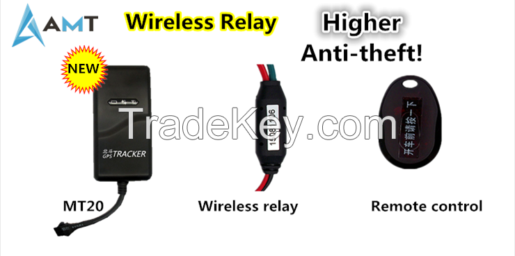 Wireless (RF) relay Vehicle GPS Tracker MT65 With Microphone and SOS