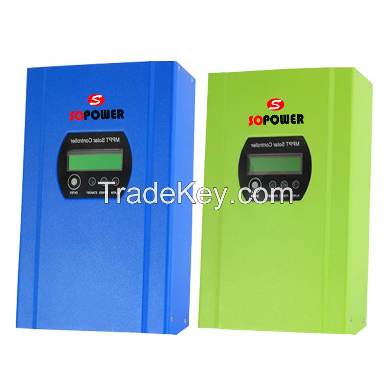12/24/48V 40A 50A 60A Automatic Recognition Off Grid MPPT Solar Power Controller with 3 Steps Charge