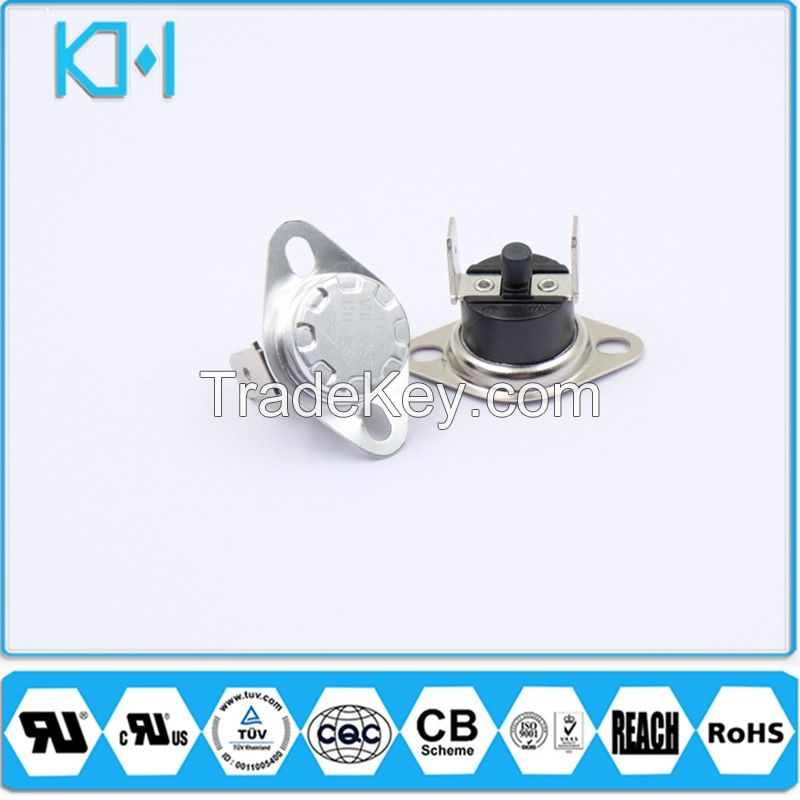 kSD301 Thermal Switch Temperture Switch 16A 250V Bimetal Disc Thermostat For Electric Household Appliances