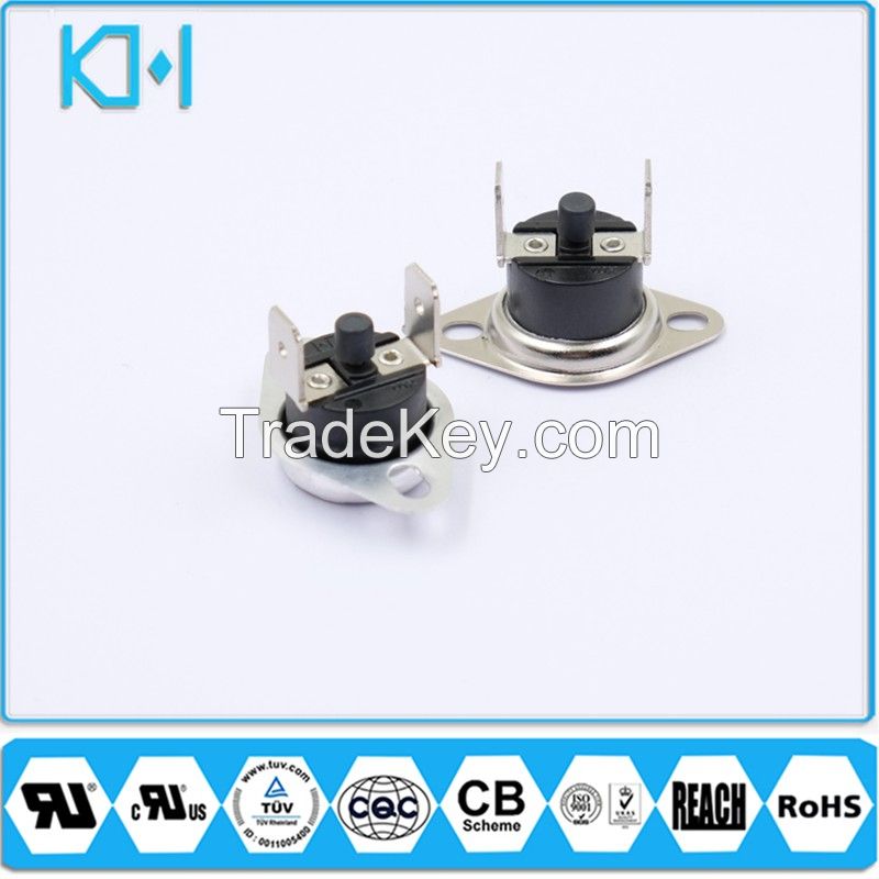 kSD301 Thermal Switch Temperture Switch 16A 250V Bimetal Disc Thermostat For Electric Household Appliances