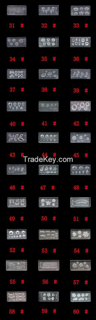 3D nail art mould / 3D nail acrylic art mould