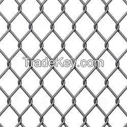 Galvanized Chain Link Fence for Garden, Farm, Prison , Perimeter, Boundary, Landscaping  | Max Quality | Made in Thailand