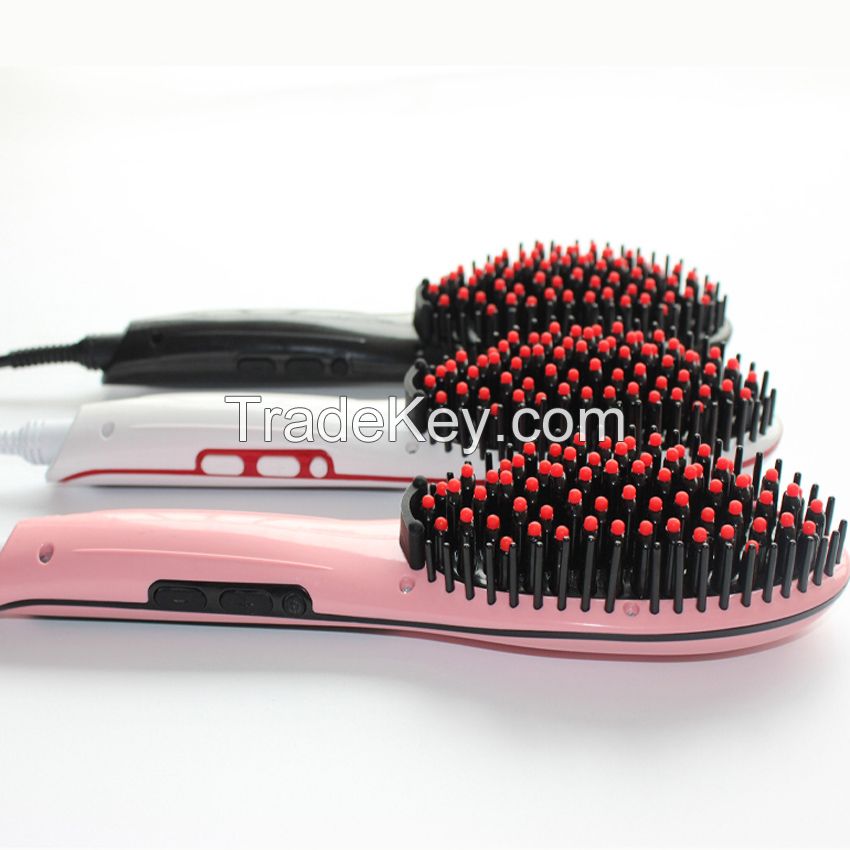 2016 Hot Hair Straightener Comb Straightening Hair Brush Irons Straig