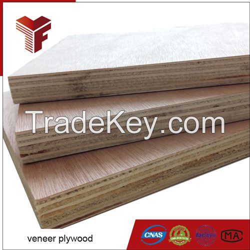 Hot selling 15mm okume veneer plywood for furniture