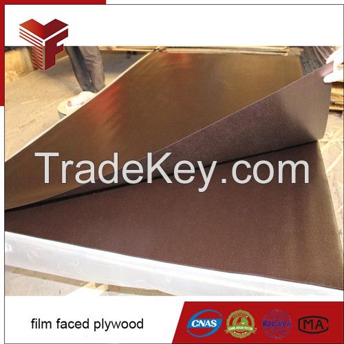 High quality 15mm brown color film faced plywood for funiture