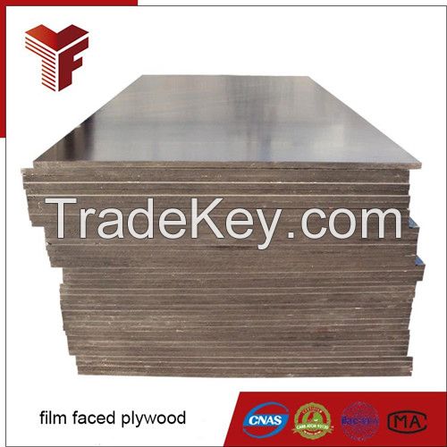 High quality 15mm brown color film faced plywood for funiture