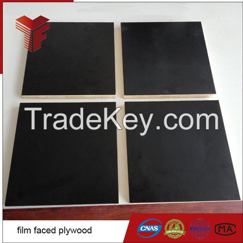 Hot sell black color 15mm film faced plywood for consturction