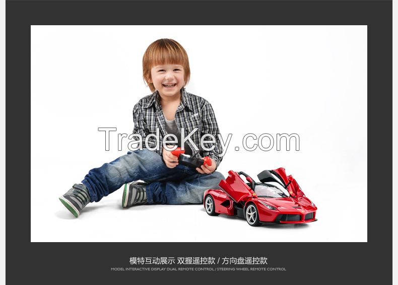 Electronic steering wheel remote control car racing children toy