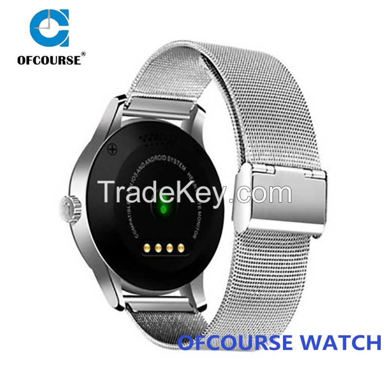 Milanese smart watch k88h bluetooth 4.0 heart rate mornitor health watch