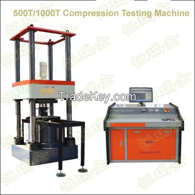 500T/1000T Computer Control Electro-hydraulic Servo Compression Testing Machine