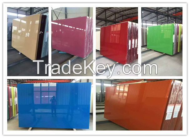 2-6mm Colorful Back Painted Glass for Decoration/ Varnished Glass