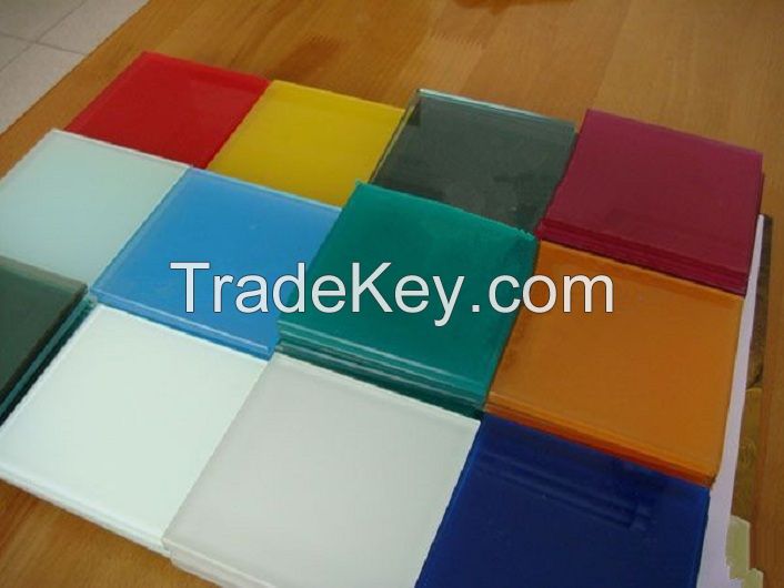 2-6mm Colorful Back Painted Glass for Decoration/ Varnished Glass