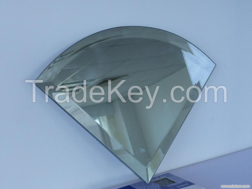 Beveled Mirror with Silver Mirror, Glass