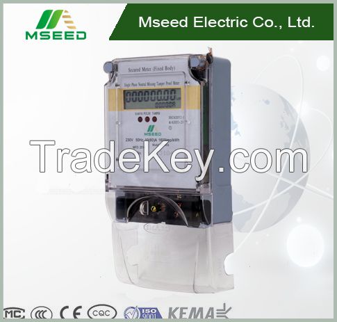 electric  3 phase 4 wire energy meter connection Electric Power