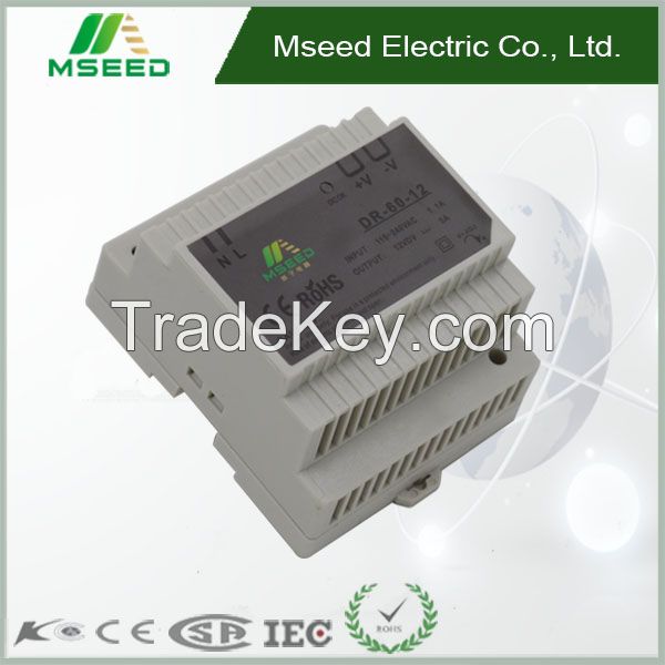 Hot Product DIN Rail DR-60 with High Quality Competitive Price switch mode dc adapter power supply 