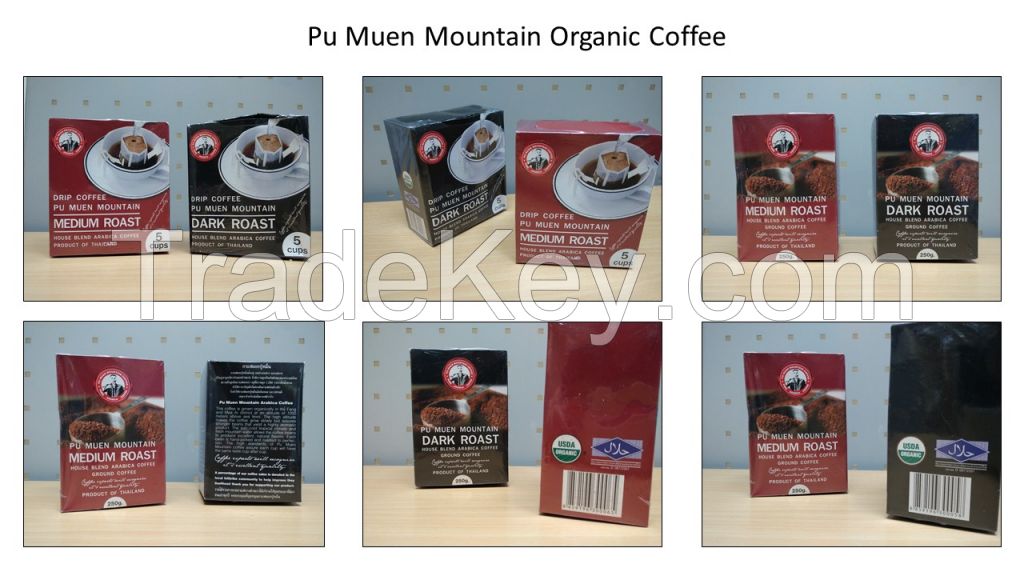 Organic Arabica coffee from Pu Muen Mountain (Thailand)