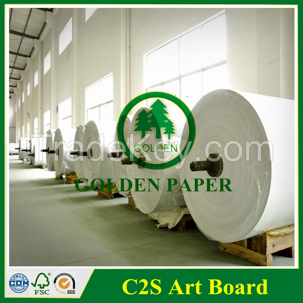 PE Coated gloss art paper woodfree coated paper