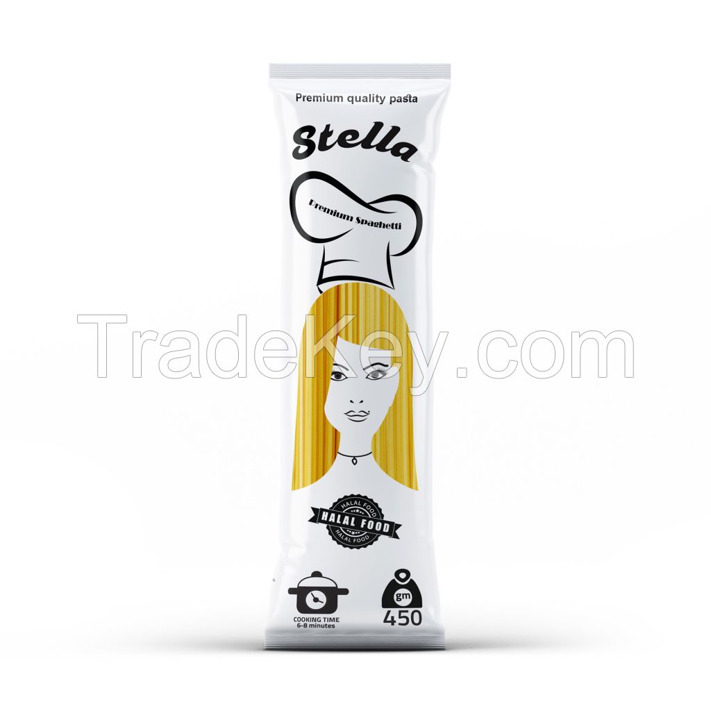 Stella 450 Gram spaghetti pasta pack - Wholesale pasta price - All thicknesses pasta spaghetti