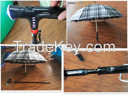 Creative High-Quality Electronic Gifts for The Elderly Cane Umbrella Siren Can Be Customized