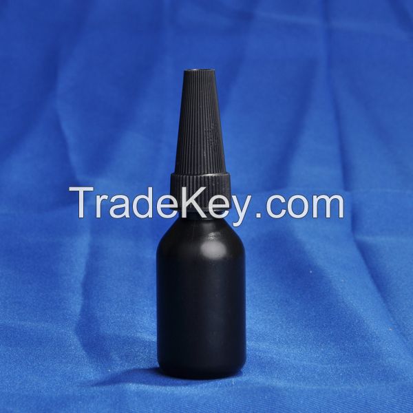 plastic chemical bottle UV cure acrylic adhesive bottle