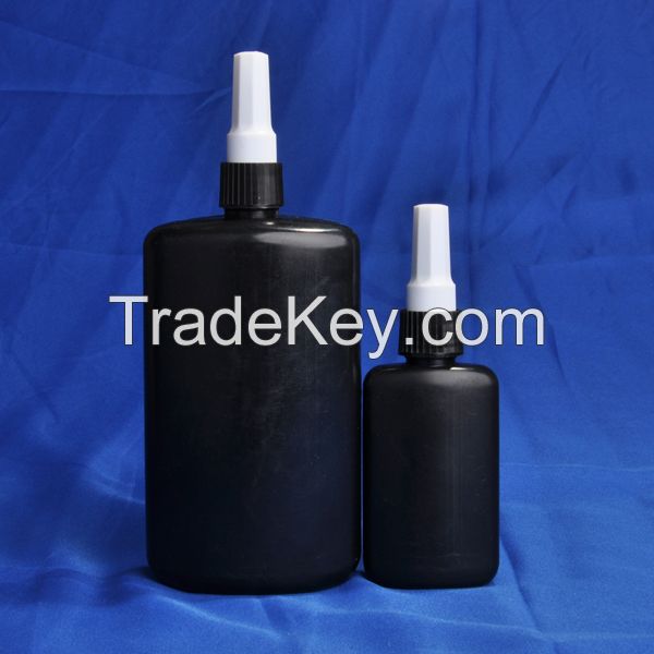 plastic chemical bottle UV cure acrylic adhesive bottle