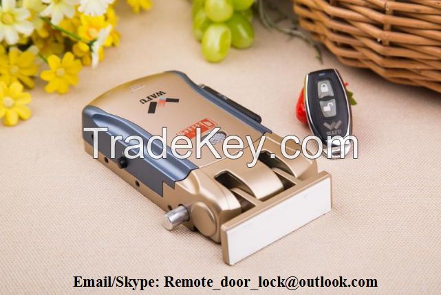 WAFU Wireless Smart Remote Lock Invisible Remote Lock Anti-theft Lock with 4 Remote Keys