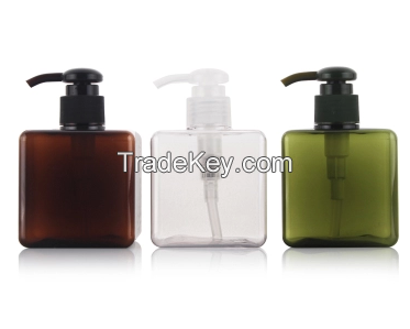 100ml 150ml 200ml 300ml 400ml 500ml amber color cosmetic plastic shampoo bottle