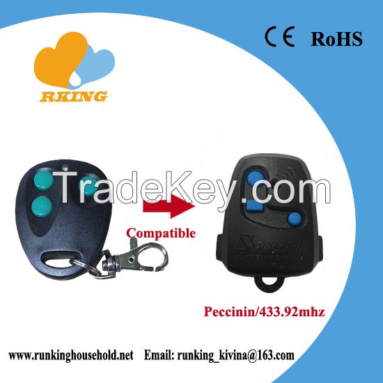 Compatible Peccinin HCS201 Remote Control 433.92mhz