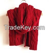 fans jacquard football scarf with tassel