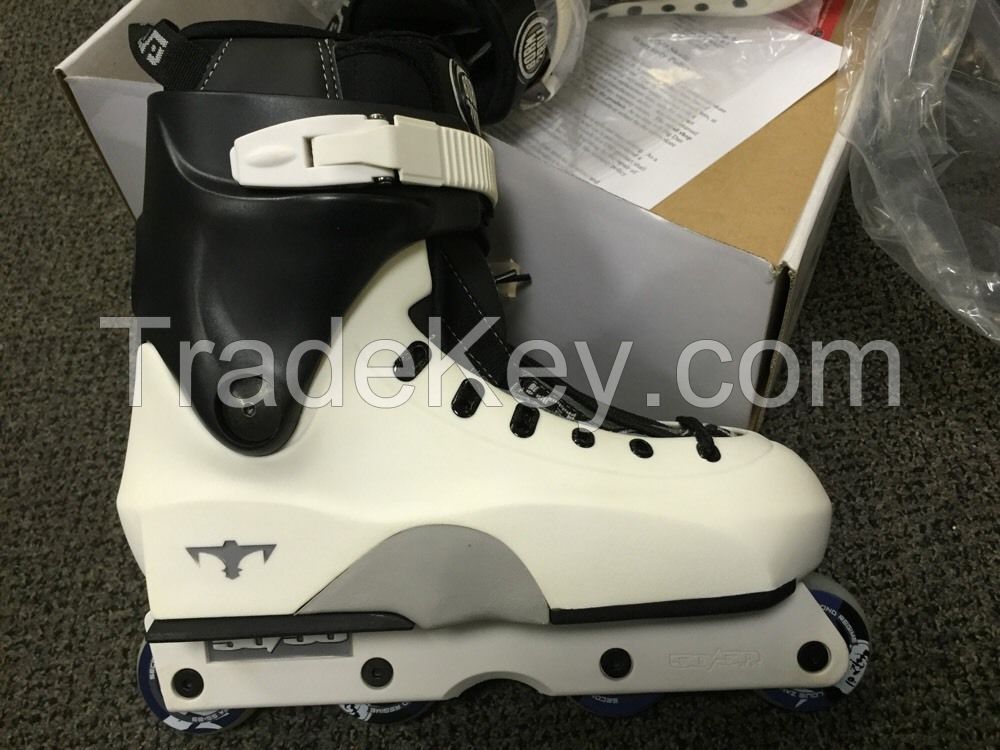 ZAMORA WHITE USD UFS THRONE Mens 6 EU 39 Women's 7.5 8 Aggressive Inline Skates