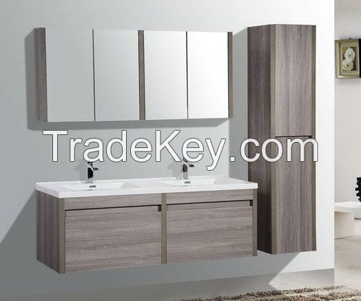 Modern High-End Atmosphere Waterproof Solid Wooden Bathroom Vanity Cabinet-M1217