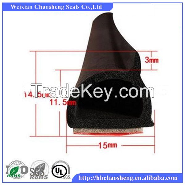 EPDM sponge 3M self adhesive rubber seal strip