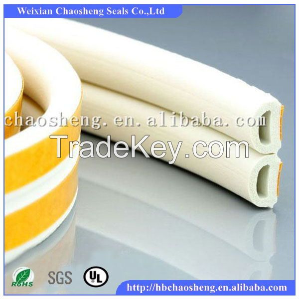 D type wooden door rubber seals