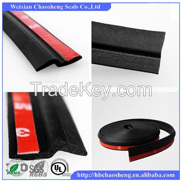 EPDM sponge 3M self adhesive rubber seal strip