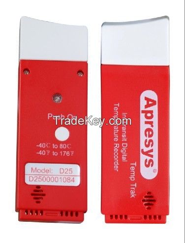 Apresys USB Single Use Temperature Data Logger / recorder, D25 days