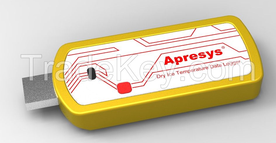 Ultra Low Single-use Temperature Data Logger / Recorder For Dry Ice Temperature Monitor