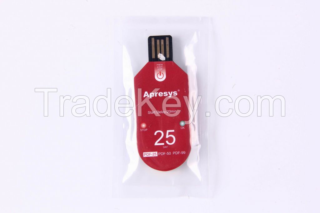 Apresys Pdf Single Use Temperature Data Logger / Recorder 50 Days