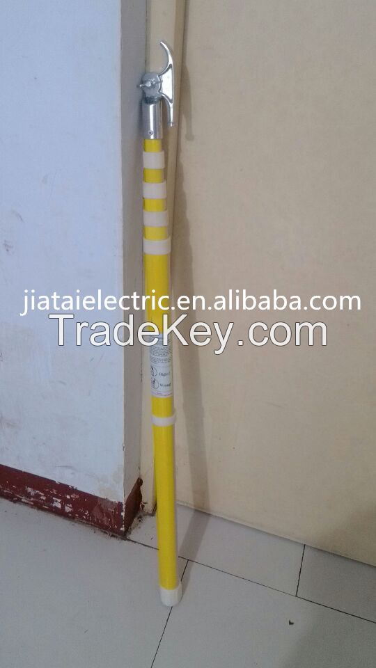 high voltage fiberglass telescopic hot stick with length 3-11 meters