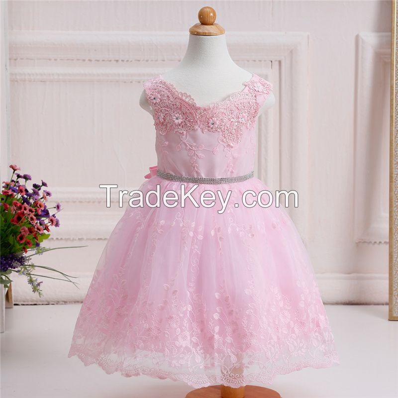 gril dress , kids party dress , flower dress