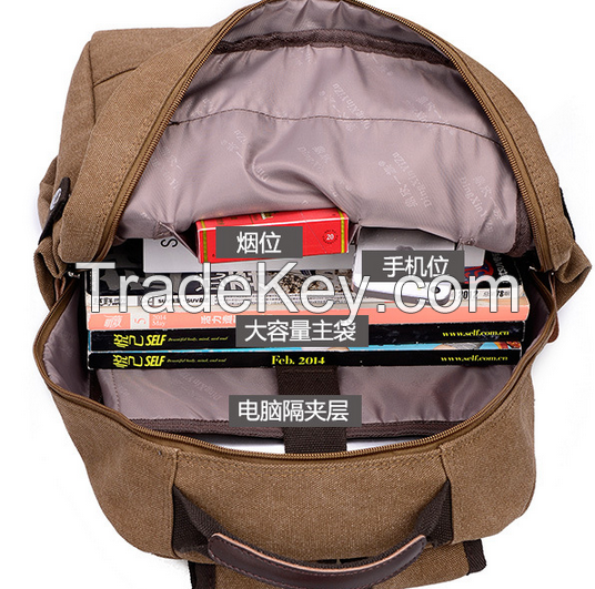 whole sale retro canvas school bag