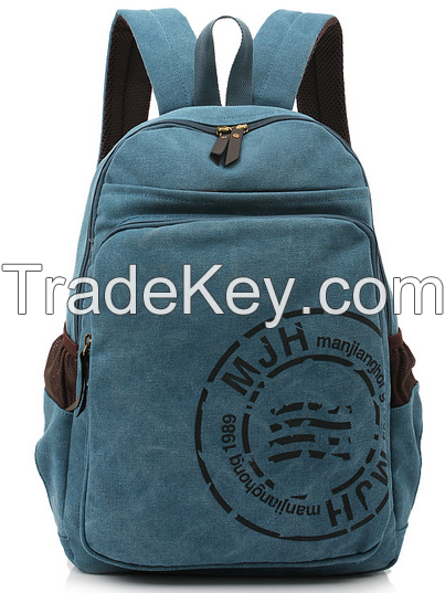 wholesale retro canvas computer backpack