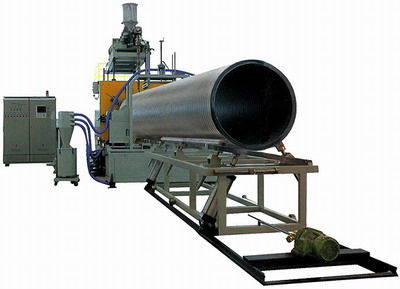 Large  PE caliber hollow wall twine pipe production line