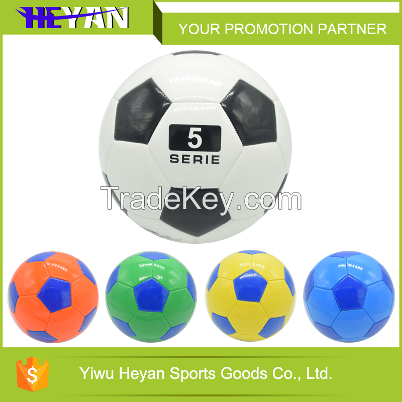 New design low price leather official size and weight soccer ball foot